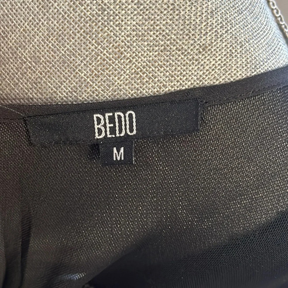 Flared Boucle and Sheer Dress NWOT, Size M - Picture 11 of 13